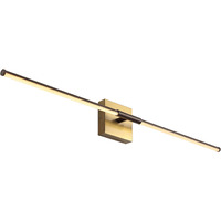 Jonathan Y Jyl7040F Makena 32"" Modern Minimalist Dimmable Integrated Led Metal Wall Sconce, Bedroom, Bathroom, Living Room, Dining Kitchen, Oil Rubbed Bronze/Brass Gold