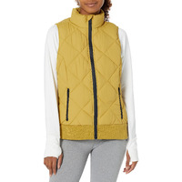 Andrew Marc Women's Straight-Zip Vest, Olive Oil, Medium
