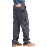 Bocomal Fr Pants For Men Utility Cargo Pockets Flame Resistant/Fire Retardant Carpenter Water Oil Repellent Finish Dark Grey