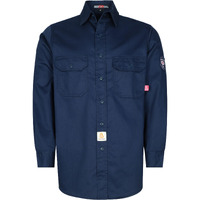 Bocomal Fr Shirts For Men Flame Resistant Light Weight Nfpa2112 Fire Retardant Welding Shirt Water & Oil Repellent Finish