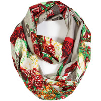 Scarfand's Mixed Colors Oil Paint Tie-Dye Spring Fashion Versatile Lightweight Infinity Scarves Head Wrap (Expressionism Tan)