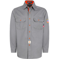 Bocomal Fr Shirts For Men Flame Resistant Light Weight Nfpa2112 Fire Retardant Welding Shirt Water & Oil Repellent Finish