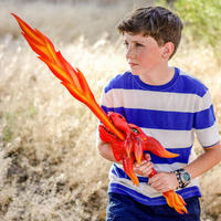Formidable Toys 34 In Foam Sword - Dragon Arc Red And Orange- Customizable Toy Sword For Kids And Adults - Durable Polyurethane Foam For Play Fighting