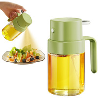 Yarramate Mini Oil Sprayer For Cooking, 6.8 Oz/ 200 Ml Premium Oil Spray Bottle For Kitchen, Food-Grade Olive Oil Sprayer, Portable Oil Mister For Air Fryer, Kitchen, Outdoor Bbq And Camping (Green)