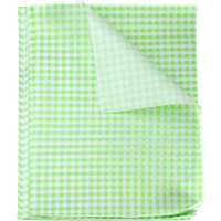 Harfington 100Pcs Square Checkered Wax Paper Sheets 15.75"" X 11.81"" Oil-Absorbing Dry Food Wrapping Paper For Sandwich Baking Paper Liners Picnic Basket Bread Hamburger Wrap Kitchen, Green