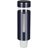 Cup Dispenser, Pull Type Water Cooler Cup Holder Fit 4Oz-7Oz Disposable Cups, Upgraded Wall Mounted Mouthwash Cup Dispenser For Bathroom Office Gym School (Blue)