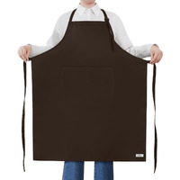 Rotanet Extra Large Apron For Men Adjustable Bib Aprons With 2 Pockets Cooking Kitchen Bbq Grilling Big For Women Chef Water & Oil Resistant Brown