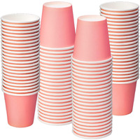 Huaiid 3 Oz Small Paper Cups Mouthwash Cups Bathroom Paper Cups Espresso Mini Cups For Snack Bathroom Espresso Perfect For Home Condos Rvs Campers (Pink)