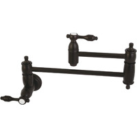 Kingston Brass Ks3105Tal Tudor Wall Mount Pot Filler Kitchen Faucet, Oil Rubbed Bronze
