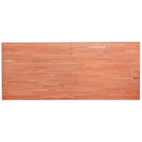 Consdan Butcher Block Counter Top, Usa Grown Cherry Solid Hardwood Countertop, Wood Slabs For Kitchen, Reversible, Both Side Polished, Prefinished With Food-Safe Oil, 1.5"" Thickness, 48"" L X 36"" W