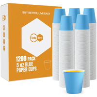 Turbo Bee 1200 Pack 5Oz Disposable Paper Cups Bulk - Cold Beverage Water Cups For Parties, Offices, Events, Snacks And Mouthwash Use