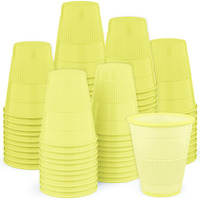 Pruvade Disposable Dental Cups |1000 Pack| 5 Oz Yellow Plastic Cups Disposable, Plastic Bathroom Cups, Disposable Cups Small, For Medicine, Water, Mouth Rinse Cup, Mouthwash Cups, Plastic Cups- Yellow