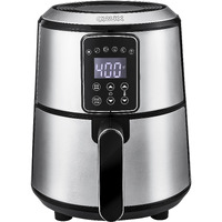 Crux 3Qt Digital Air Fryer, Faster Pre-Heat, No-Oil Frying, Fast Healthy Evenly Cooked Meal Every Time, Dishwasher Safe Non Stick Pan And Crisping Tray For Easy Clean Up, Stainless Steel