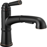 Peerless Westchester Single-Handle Pull Out Kitchen Faucet With Pull Out Sprayer, Oil-Rubbed Bronze P6923Lf-Ob
