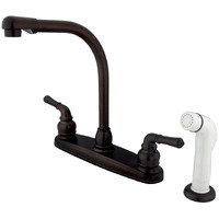 Kingston Brass Kb755 Magellan 8"" Centerset Kitchen Faucet, Oil Rubbed Bronze