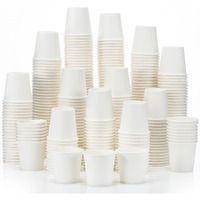 Sawysine 300 Count 3 Oz Disposable Small Paper Cups Bathroom, Mouthwash, Espresso & Snack Cups For Party, Office, Coffee, Juice & Water(White)