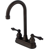 Kingston Brass Kb495Al Victorian High-Arch Bar Faucet, 4-3/4"", Oil Rubbed Bronze