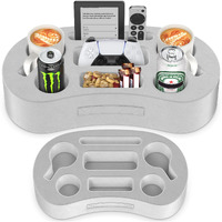 Couch Cup Holder Pillow Tray With 7 Slots, Couch Caddy & Buddy As Gaming Pillow, Sofa Drink Or Snack Holder, Sofa Organizer For Cup, Drink, Game Controller, Remote, Phone