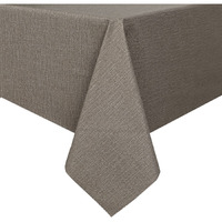 Romanstile 100% Waterproof Pvc Tablecloth, Rectangle Oil Spill Proof Stain Resistant Vinyl Table Cloth, Wipe Clean Plastic Table Covers For Kitchen/Dining/Parties - 54 X 108 Inch, Brown