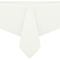 Romanstile 100% Waterproof Pvc Tablecloth, Rectangle Oil Spill Proof Stain Resistant Vinyl Table Cloth, Wipe Clean Plastic Table Covers For Kitchen/Dining/Parties - 54 X 78 Inch, Ivory