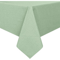 Romanstile 100% Waterproof Pvc Tablecloth Square, Oil Spill Proof Stain Resistant Vinyl Table Cloth, Wipe Clean Plastic Table Covers For Kitchen/Dining/Parties - 54 X 54 Inch, Sage