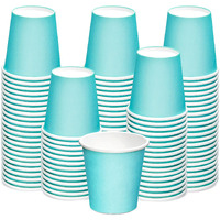 Giwrmu 100 Pack 3 Oz Paper Cups - Disposable Bathroom & Mouthwash Cups, Suitable For Home, Party, Picnic