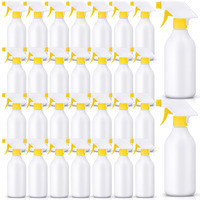 Tanlade 30 Pcs Plastic Spray Bottles 16 Oz Leak Proof Squirt Bottle Refillable Empty Spray Water Mist Sprayer With Nozzles For Hair Essential Oil Cleaning Solutions Plants Pets (Yellow)
