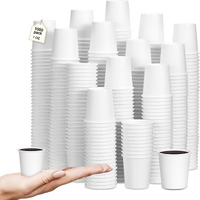 Jingmore 1000 Pcs 1 Oz Mini Coffee Cups Disposable Espresso Paper Cups Bathroom Mouthwash Mugs Disposable Medicine Mugs For Travel Picnic Barbecue Party(Classic Style)