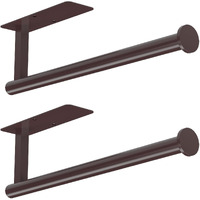 Astofli Paper Towel Holder Under Cabinet No Drilling, Self Adhesive Paper Towel Holder Wall Mount For Kitchen Rack, Under Counter Napin Holder No Drill,Rv, 304 Stainless Steel, Oil Rubbed Bronze 2Pack