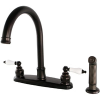 Kingston Brass Fb7795Plsp Victorian 8-Inch Centerset Kitchen Faucet, Oil Rubbed Bronze, 10.25 X 8 X 11.94