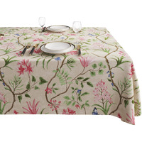 Homoheini Rectangle Table Cloth,100% Waterproof Tablecloth Oil Proof Spill Proof Vinyl Table Cloth, Wipe Clean Plastic Table Cover For Dining, Camping, Indoor And Outdoor 52"" X 70"",Pink