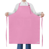 Rotanet Extra Large Apron For Men Adjustable Bib Aprons With 2 Pockets Cooking Kitchen Bbq Grilling Big For Women Chef Water & Oil Resistant Pink