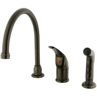 Kingston Brass Kb825 Chatham Widespread Kitchen Faucet, 9"", Oil-Rubbed Bronze