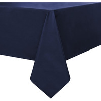 Romanstile 100% Waterproof Pvc Tablecloth, Rectangle Oil Spill Proof Stain Resistant Vinyl Table Cloth, Wipe Clean Plastic Table Covers For Kitchen/Dining/Parties - 54 X 108 Inch, Navy Blue