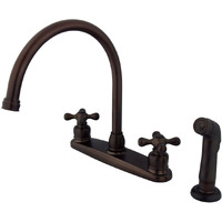 Kingston Brass Kb725Axsp Vintage 8"" Centerset Kitchen Faucet, 8-3/4-Inch, Oil-Rubbed Bronze