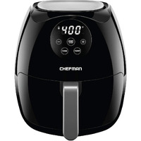 Chefman Digital 3.5 Quart Touch Screen Air Fryer Oven W/ Space Saving Flat Basket, Healthy Oil-Free Airfryer W/ 60 Minute Timer & Auto Shutoff, Dishwasher Safe Parts, Bpa-Free, Black