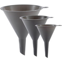 Plastic Kitchen Funnel Set Of 3, Round Kitchen Funnels For Filling Bottles, Durable And Multifunctional Funnels For Filling Canning, Cooking, Lab Or Car Oil