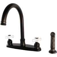 Kingston Brass Fb7795Pxsp Victorian 8-Inch Centerset Kitchen Faucet, Oil Rubbed Bronze, 10 X 8 X 12.13