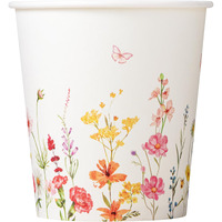 Crisky 300 Pack Paper Bathroom Cups 6Oz Disposable, Elegant Design Floral Small Mouthwash Cup, Suit Hot/Cold Beverage Coffee, Dessert For Birthday Parties, Home-Use, Picnics, Ceremonies
