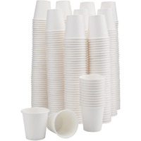 Nicunom Paper Bath Cups, 400 Count, 2 Oz, White, Disposable, Round, Small Cups For Coffee, Water, Tea, Juice, Mouthwash, Medicines