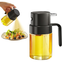 Yarramate Mini Oil Sprayer For Cooking, 6.8 Oz/ 200 Ml Premium Oil Spray Bottle For Kitchen, Food-Grade Olive Oil Sprayer, Portable Oil Mister For Air Fryer, Kitchen, Outdoor Bbq And Camping (Black)