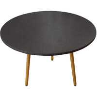 Nlmuvw Oval Fitted Vinyl Tablecloth With Elastic Edge 100% Waterproof Oil Proof Super Elastic Table Cloth Wipe Clean Table Cover For Indoor And Outdoor, 42""- 65"", Black