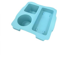 Top Cup Phone Holder Tray Storage Lid For Stanley Compatible With Bogg Bag Xl Cover, Cup Organizer Holder Waterproof Silicone Multifunctional Storage Box For Outdoor Beath Camping Travel (Blue, L)