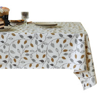 Homoheini Square Table Cloth,100% Waterproof Tablecloth Oil Proof Spill Proof Vinyl Table Cloth, Wipe Clean Plastic Table Cover For Dining, Camping, Indoor And Outdoor 54"" X 54"",Leaf