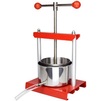 Ejwox Cheese Tincture Herb Fruit Wine Manual Press - 1.6 Gal Stainless Steel Press Machine For Juice, Vegetable, Wine, Olive Oil