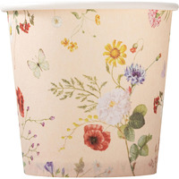 Crisky 3Oz Bathroom Cups[150 Pack] Disposable Paper Dixie Cup, Elegant Vintage Floral Small Mouthwash Cups, Hot/Cold Beverage Coffee, Dessert For Birthday Parties, Home-Use, Picnics, Ceremonies