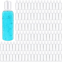 Roshtia 100 Pcs Plastic Bottles Toiletries Empty Travel Size Containers Leak Proof Squeeze Bottles Refillable Travel Lotion Container For Cream Conditioner(3.4 Oz,White)