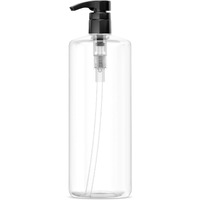Bar5F Pump Bottle 32-Ounce 1-Liter Empty For Shampoo Conditioner Body Wash Lotion Bpa-Free Crystal-Clear (Pack Of 1)