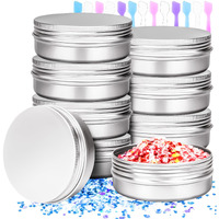 Motbach 8 Pack 4Oz Tin Jars, 120Ml Metal Tin Cans, 4Ounce Aluminum Tin Can Jar Containers With Screw Lid For Lotion Bars, Salve, Balms, Beard Balm, Spices, Sample, Toiletries, Creams, Makeup Cosmetic