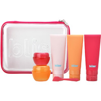 Bliss Travel Bottles Set - 4/7/10 Piece Tsa Approved Leak-Free Refillable Travel Size Toiletries Containers For Skincare, Lotion, Shampoo, And Conditioner, 7Pc Amalfi Vibes